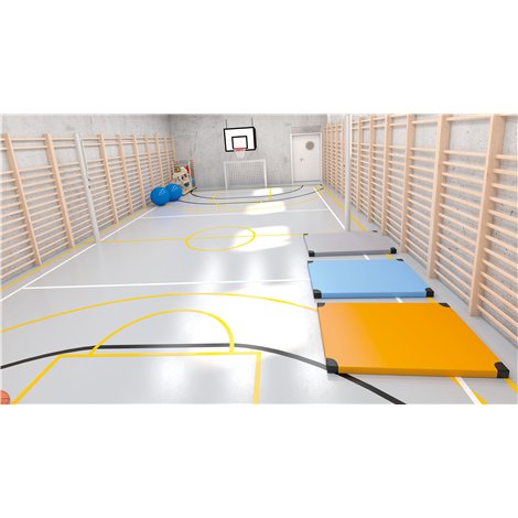 Saltea de gimnastica groasa, 100x150x8 cm, cu certificat Oeko-Tex, cresa si gradinita - poza 2