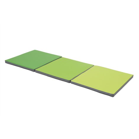 Saltea de gimnastica pliabila Green, 180x70x4 cm, cu certificat Oeko-Tex, cresa si gradinita - poza 1