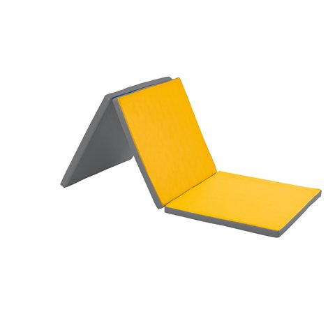 Saltea de gimnastica pliabila Yellow, 180x70x4 cm, cu certificat Oeko-Tex, cresa si gradinita - poza 2