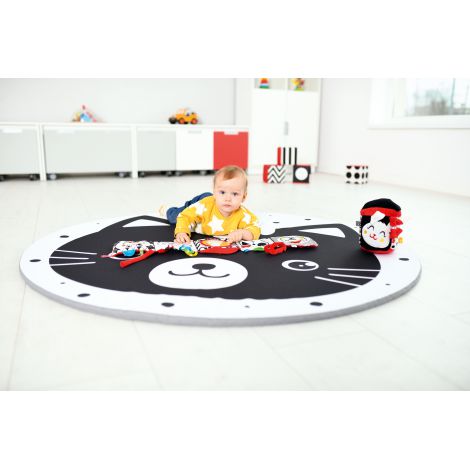 Saltea de joaca 140 cm Pisica Neagra - poza 4