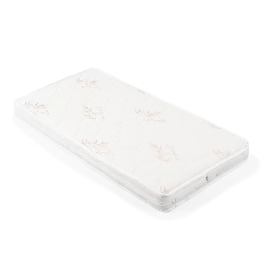 Saltea de spuma cu bambus Moni Hugzzz 60 x 120 x 10 cm Alb - poza 1