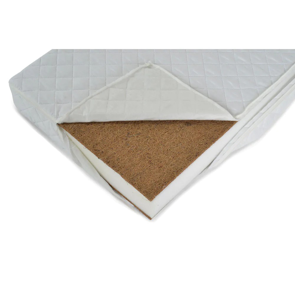 Saltea de spuma cu cocos Moni Hugzzz 60 x 120 x 12 cm Alb - poza 2