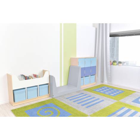Saltea gri pentru dulap Quadro Casuta - poza 4