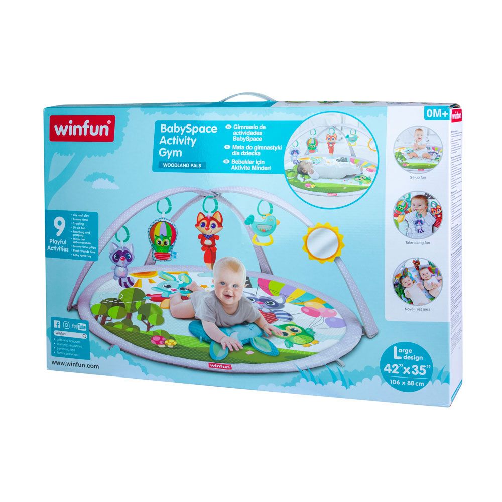 Saltea mare de activitati Winfun prietenii din padure 106 x 88 cm - poza 2