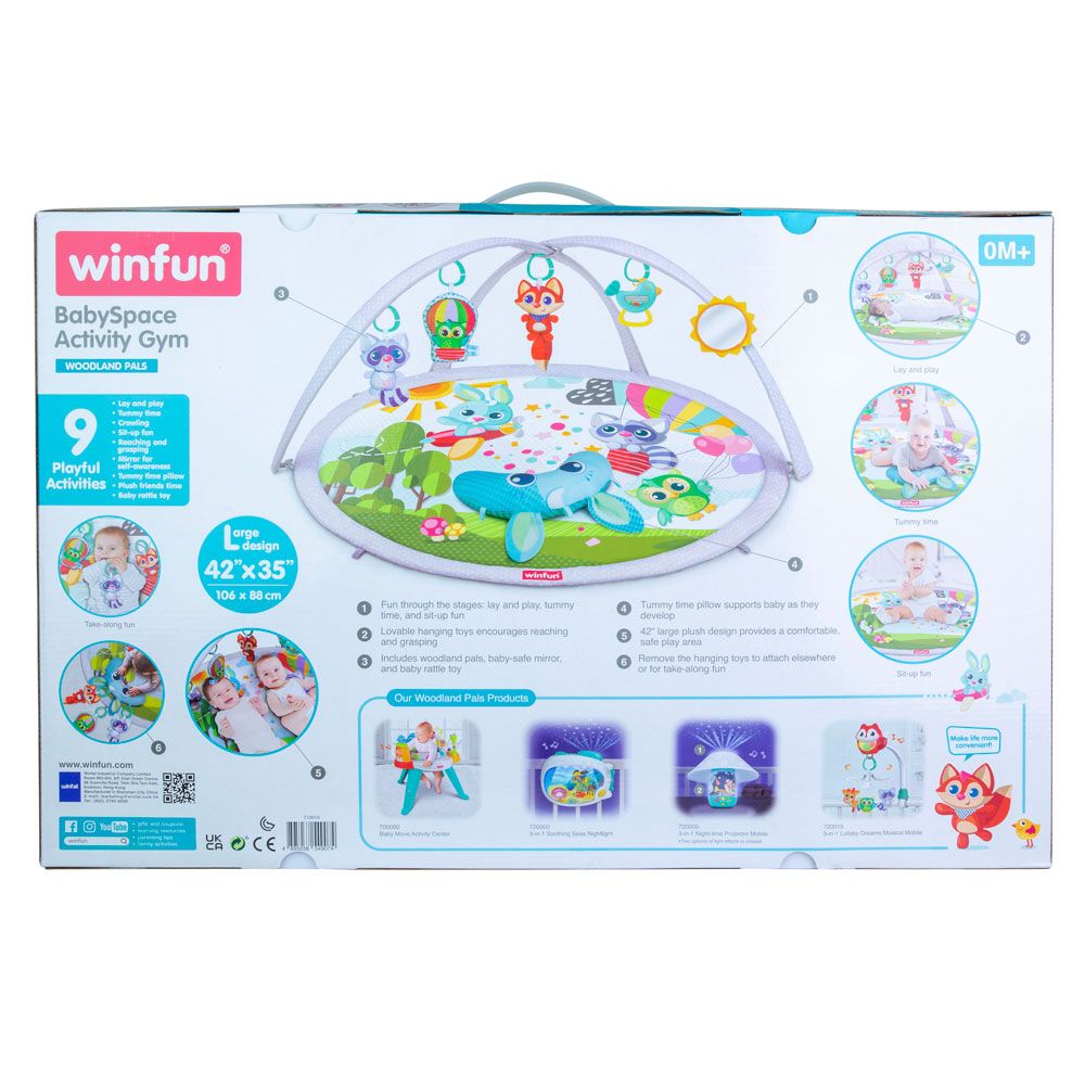 Saltea mare de activitati Winfun prietenii din padure 106 x 88 cm - poza 3