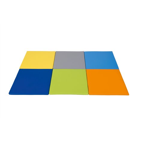 Saltea patrata albastra, antialunecare, 65 x 65 cm, 3 cm grosime, activitati didactice cresa si gradinita - poza 2