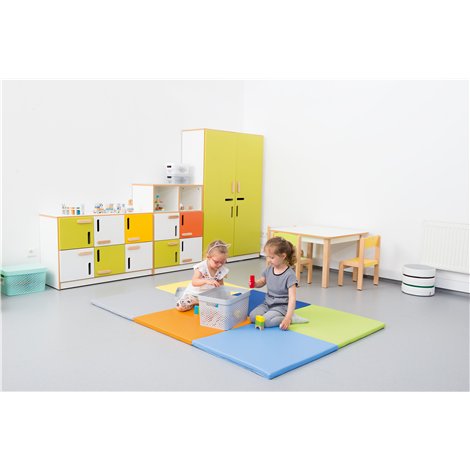 Saltea patrata verde, antialunecare, 65 x 65 cm, 3 cm grosime, activitati didactice cresa si gradinita - poza 4