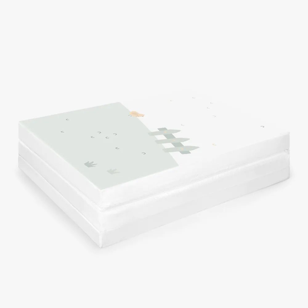 Saltea pliabila Kikka Boo 60x120x5 cm Sleepy Sheep Verde - poza 3