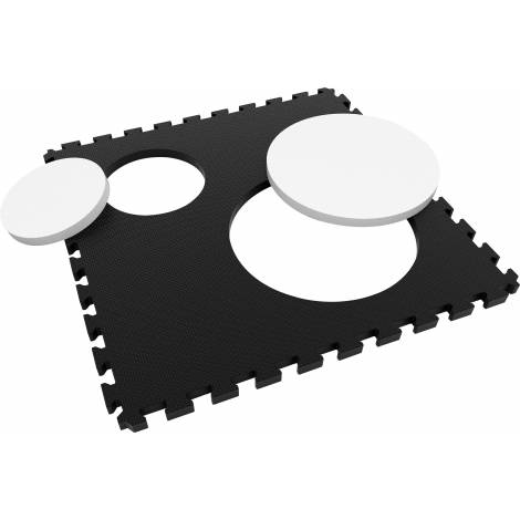 Saltea puzzle 3D Creative Alb-Negru - poza 1