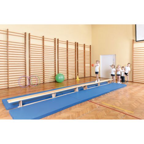Saltea sport scolara albastra, antialunecare, 183 x 90 x 8 cm - poza 2
