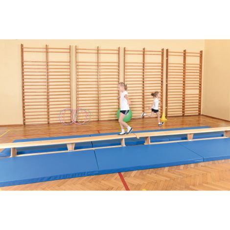 Saltea sport scolara albastra, antialunecare, 183 x 90 x 8 cm - poza 3