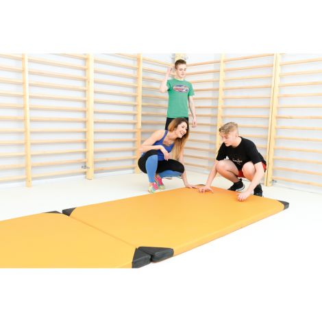 Saltea sport scolara pentru gimnastia, 200 x 120 x 6 cm, colturi intarite - poza 3