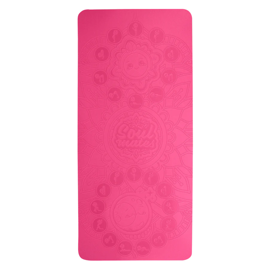 Saltea Yoga pentru copii, ecologica - Sun and Moon, roz
