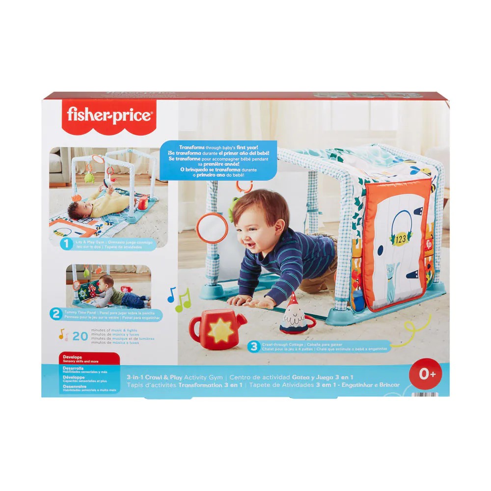 Salteluta de activitati 3 in 1 Fisher Price Crawl and Play - poza 2