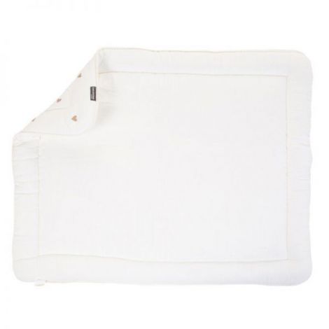Salteluta de joaca Childhome 75x95 cm Jerse Muselina, Inimioare - poza 3