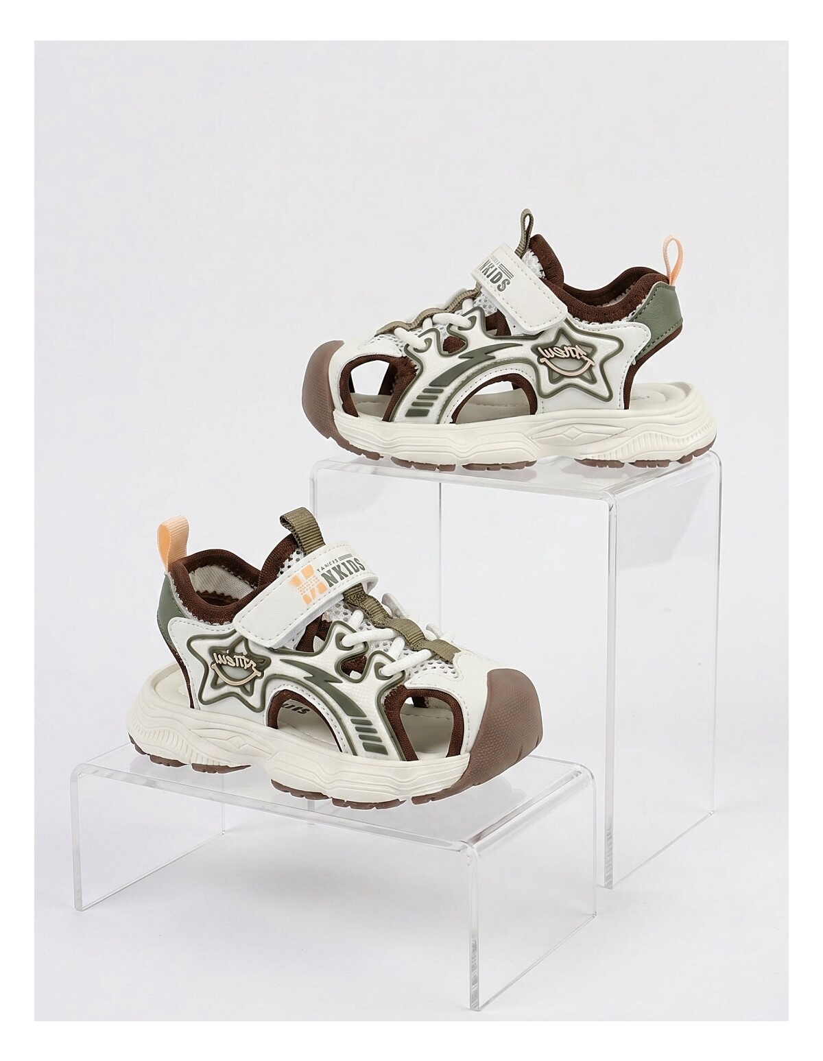 Sandale Apawwa, New Sport, Kaki-verde