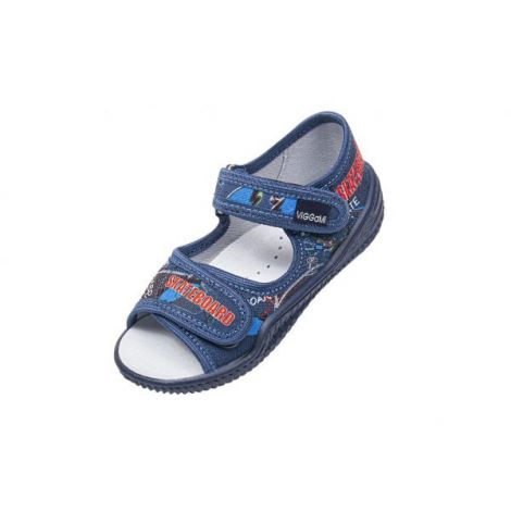 Sandalute cu brant de piele pentru baieti Vi-GGa-Mi Darus Imprimeu marimea 26 - poza 1