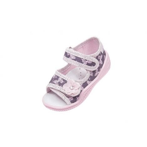 Sandalute cu interior de bumbac si brant de piele Vi-GGa-Mi Celinka Fluturasi marimea 25 - poza 1