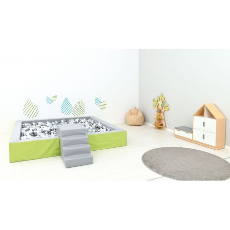 Scara cu tobogan pentru piscina cu bile - poza 5