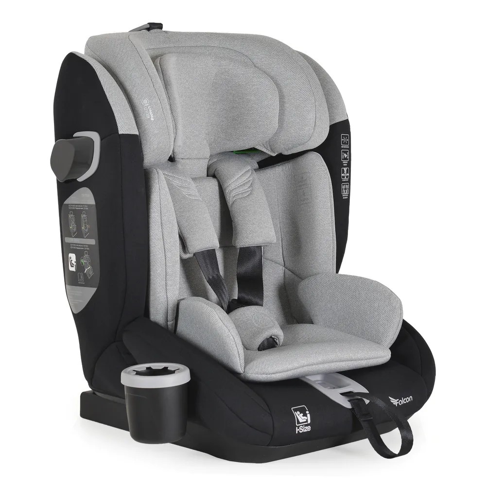 Scaun auto Cangaroo Falcon I-Size (76-150 cm) Opal Gray - poza 3