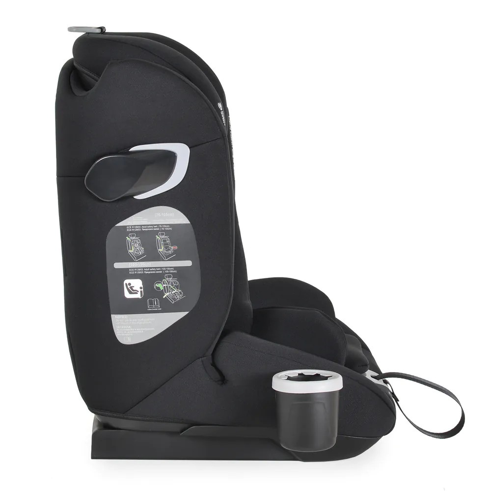 Scaun auto Cangaroo Falcon I-Size (76-150 cm) Pirate Black - poza 5