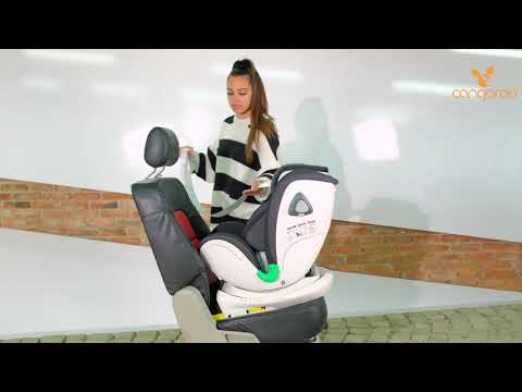 Scaun auto Cangaroo I-size General cu isofix 360 Black 0-36 KG - poza 2