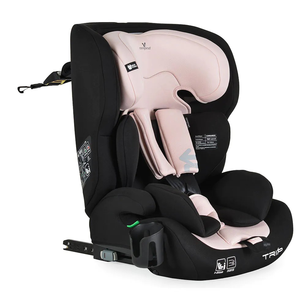 Scaun auto Cangaroo Trip I-Size (76-150 cm) 2026 Baby Pink - poza 1
