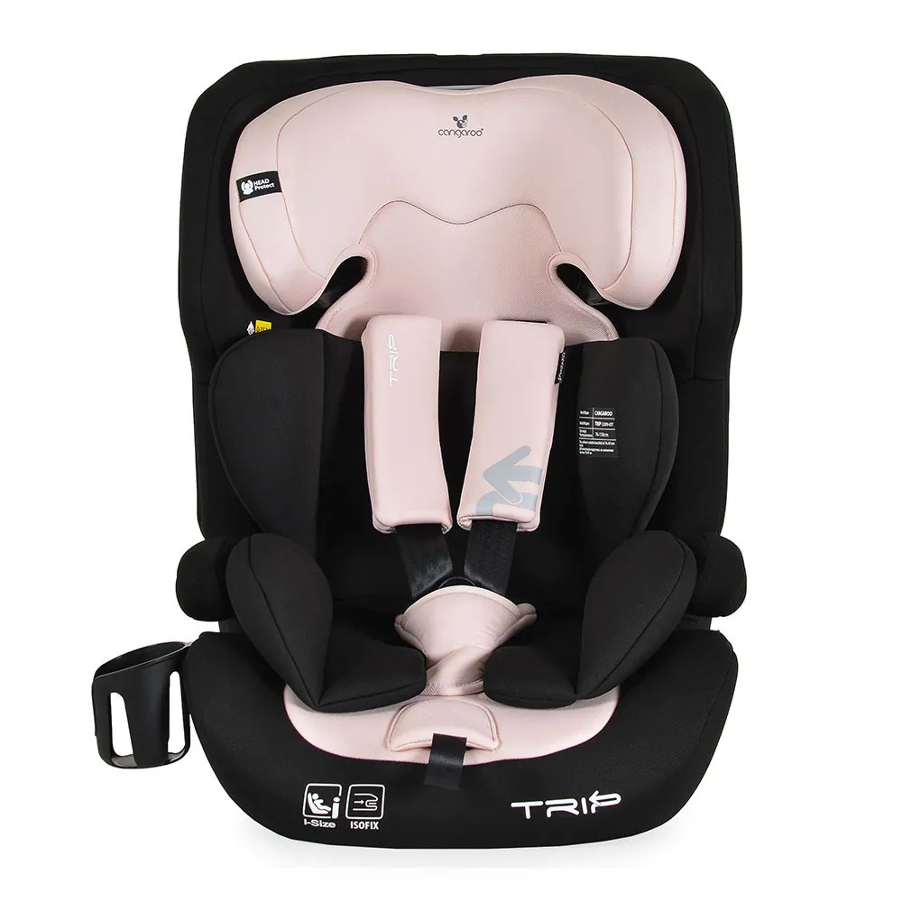 Scaun auto Cangaroo Trip I-Size (76-150 cm) 2026 Baby Pink - poza 2