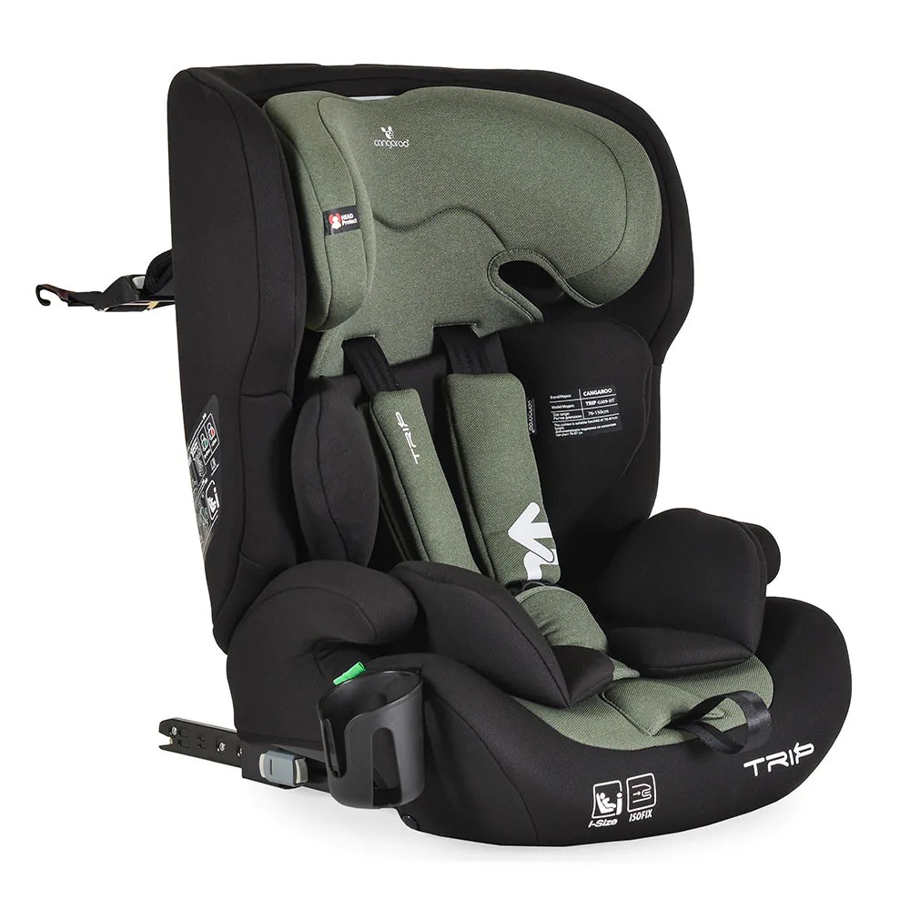 Scaun auto Cangaroo Trip I-Size (76-150 cm) 2026 Hunter Green - poza 1