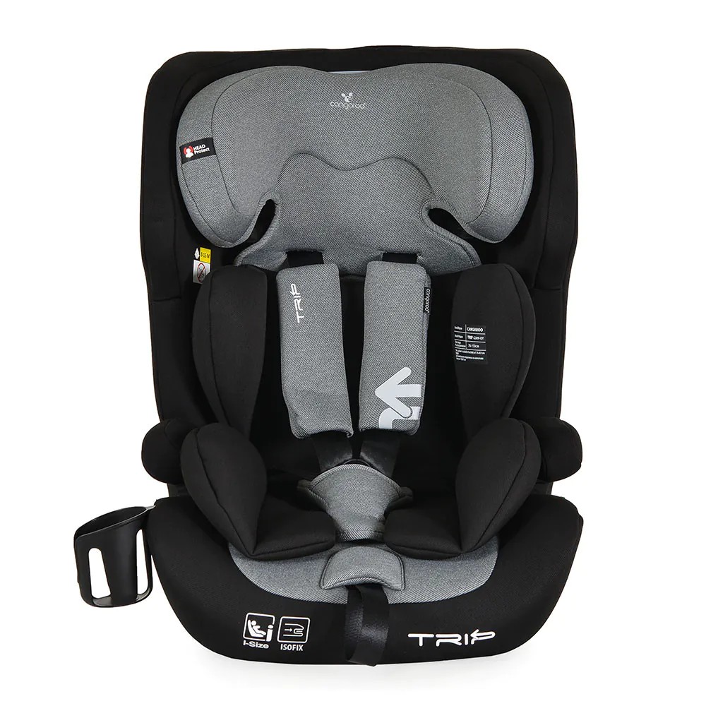 Scaun auto Cangaroo Trip I-Size (76-150 cm) 2026 Intense Grey - poza 2