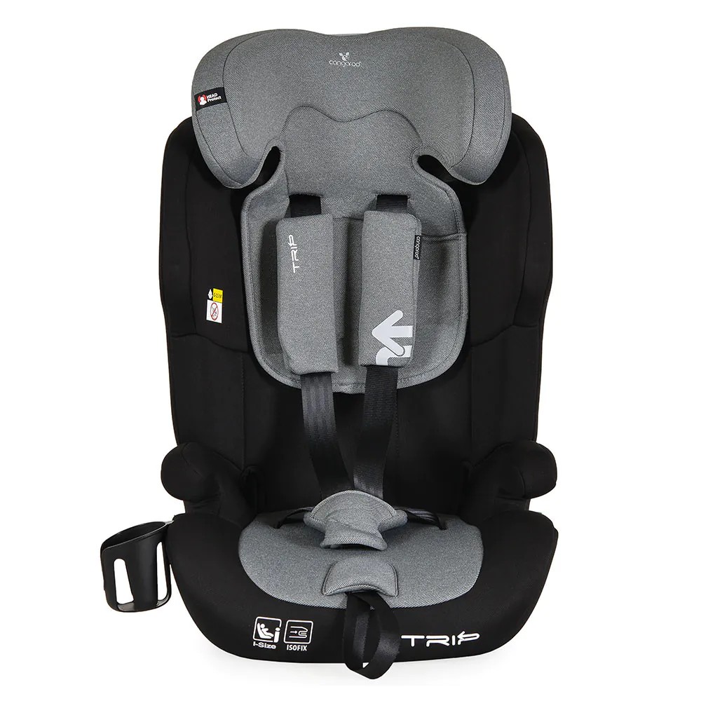 Scaun auto Cangaroo Trip I-Size (76-150 cm) 2026 Intense Grey - poza 3