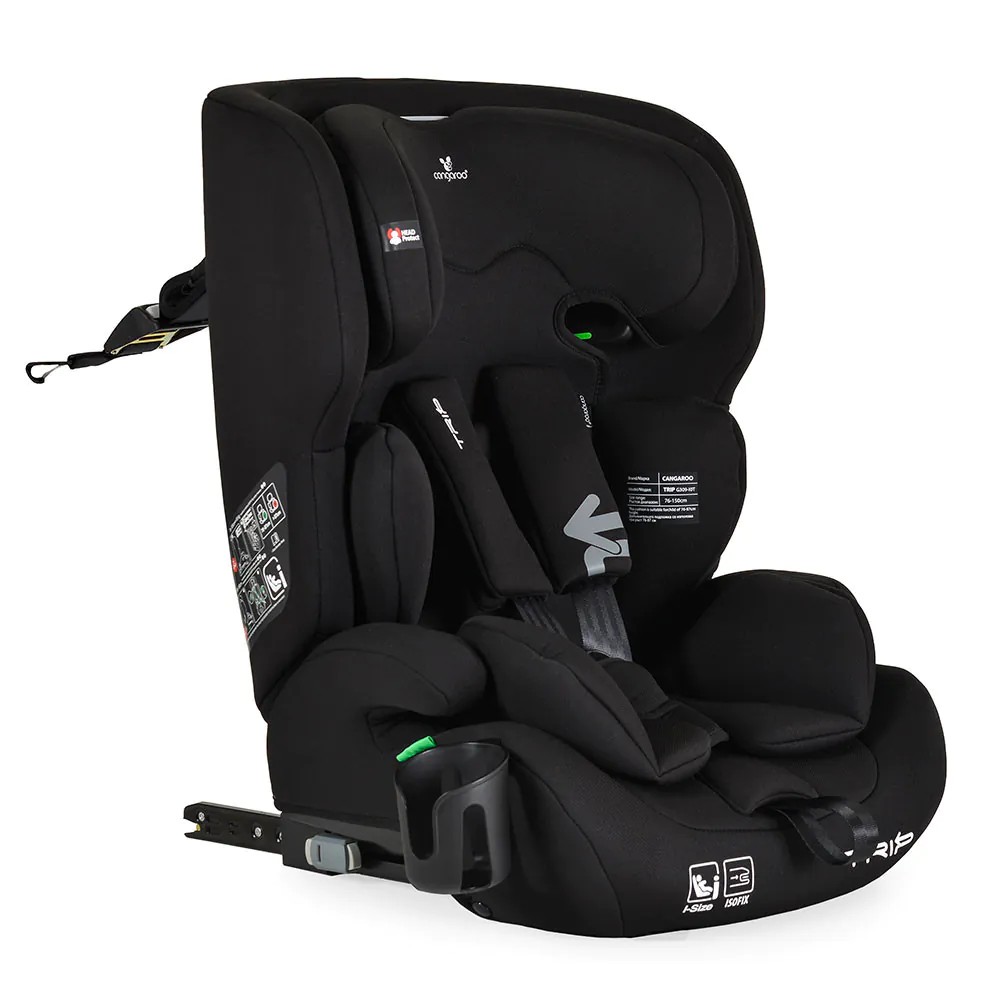 Scaun auto Cangaroo Trip I-Size (76-150 cm) 2026 Midnight Black - poza 1