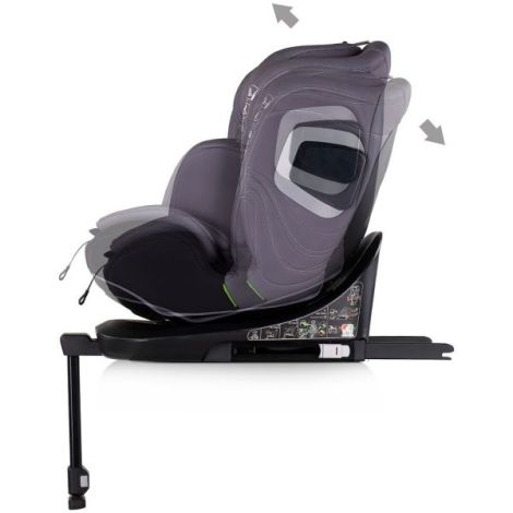 Scaun auto Chipolino Clima Air I-Size 40-150 cm cu sistem Isofix si sezut rotativ anthracite - poza 4