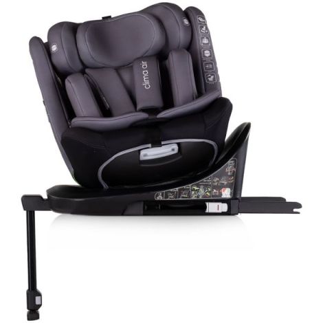Scaun auto Chipolino Clima Air I-Size 40-150 cm cu sistem Isofix si sezut rotativ anthracite - poza 5