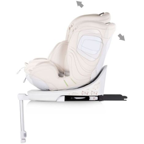 Scaun auto Chipolino Clima Air I-Size 40-150 cm cu sistem Isofix si sezut rotativ biscotta - poza 4