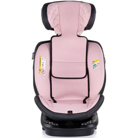 Scaun auto Chipolino Hypnotic I-Size 40-150 cm cu sistem Isofix si sezut rotativ pink marshmallow - poza 3