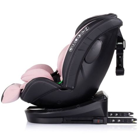 Scaun auto Chipolino Hypnotic I-Size 40-150 cm cu sistem Isofix si sezut rotativ pink marshmallow - poza 4