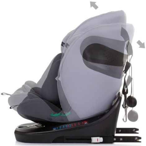 Scaun auto Chipolino Motion I-Size 40-150 cm granite cu sistem Isofix - poza 5