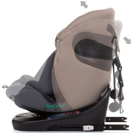 Scaun auto Chipolino Motion I-Size 40-150 cm macadamia cu sistem Isofix - poza 5