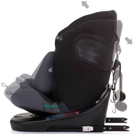 Scaun auto Chipolino Motion I-Size 40-150 cm obsidian cu sistem Isofix - poza 5