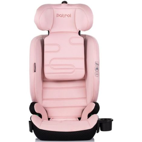 Scaun auto Chipolino Patrol I-Size 100-150 cm cu sistem Isofix powder pink - poza 2