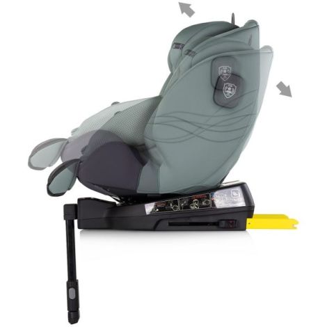 Scaun auto Chipolino Premium I-Size 40-150 cm cu sistem Isofix basil - poza 5