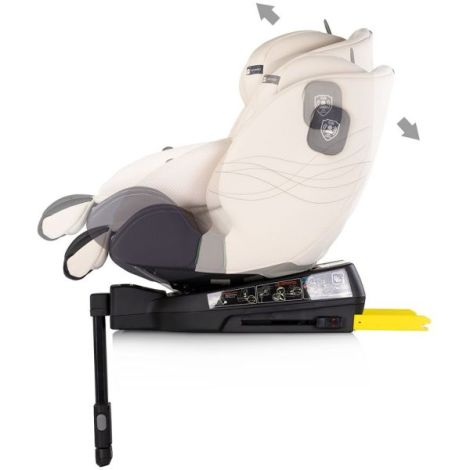 Scaun auto Chipolino Premium I-Size 40-150 cm cu sistem Isofix biscotta - poza 5