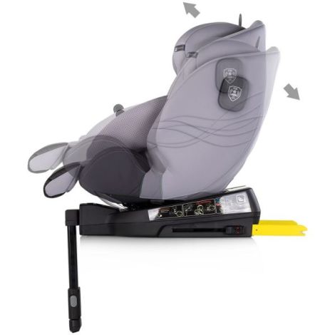 Scaun auto Chipolino Premium I-Size 40-150 cm cu sistem Isofix cloud - poza 5