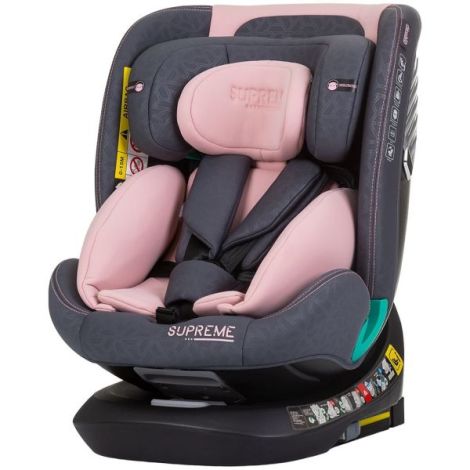 Scaun auto Chipolino Supreme I-Size 40-150 cm cu sistem Isofix flamingo - poza 1