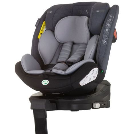 Scaun auto Chipolino Tourino I-Size 40-150 cm grey mix cu sistem Isofix - poza 1