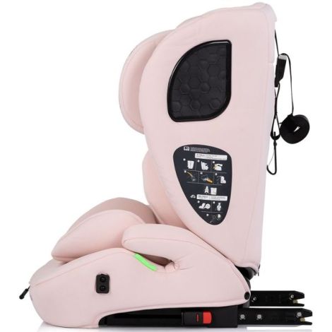 Scaun auto Chipolino Tycoon Iso I-Size 76-150 cm cu sistem Isofix pink marshmallow - poza 4