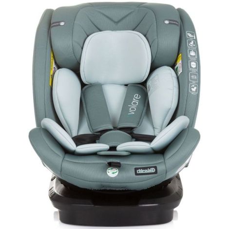 Scaun auto Chipolino Volare I-Size 40-150 cm pastel green cu sistem Isofix - poza 2