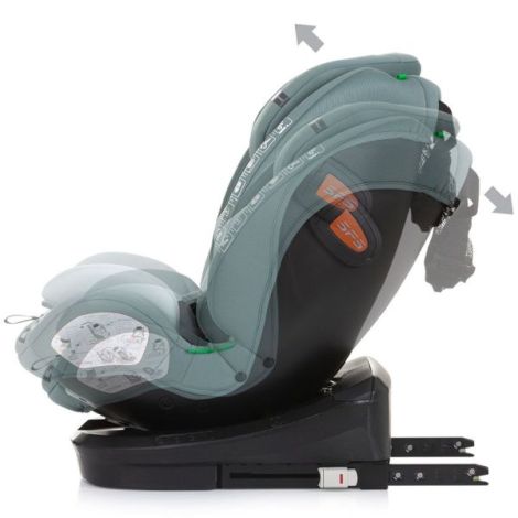 Scaun auto Chipolino Volare I-Size 40-150 cm pastel green cu sistem Isofix - poza 5