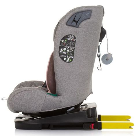 Scaun auto Chipolino X Factor I-Size 40-150 cm flamingo cu sistem Isofix - poza 4